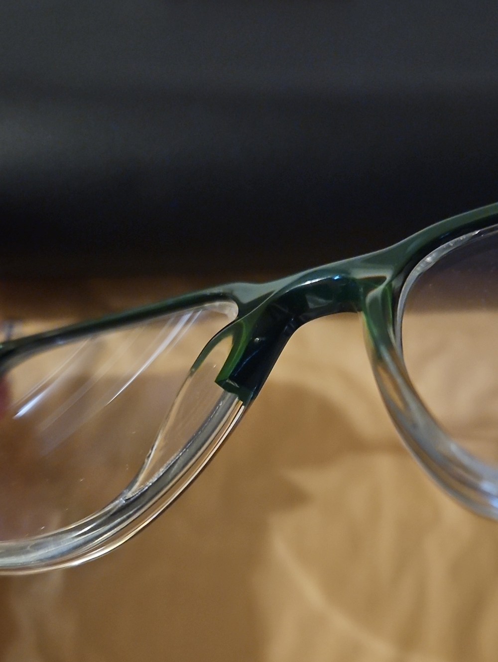 FACE A FACE Green and Silver Optical Eyeglasses with Case - Picture 5 of 7